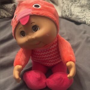Pink Plush Doll with Whimsical Design
